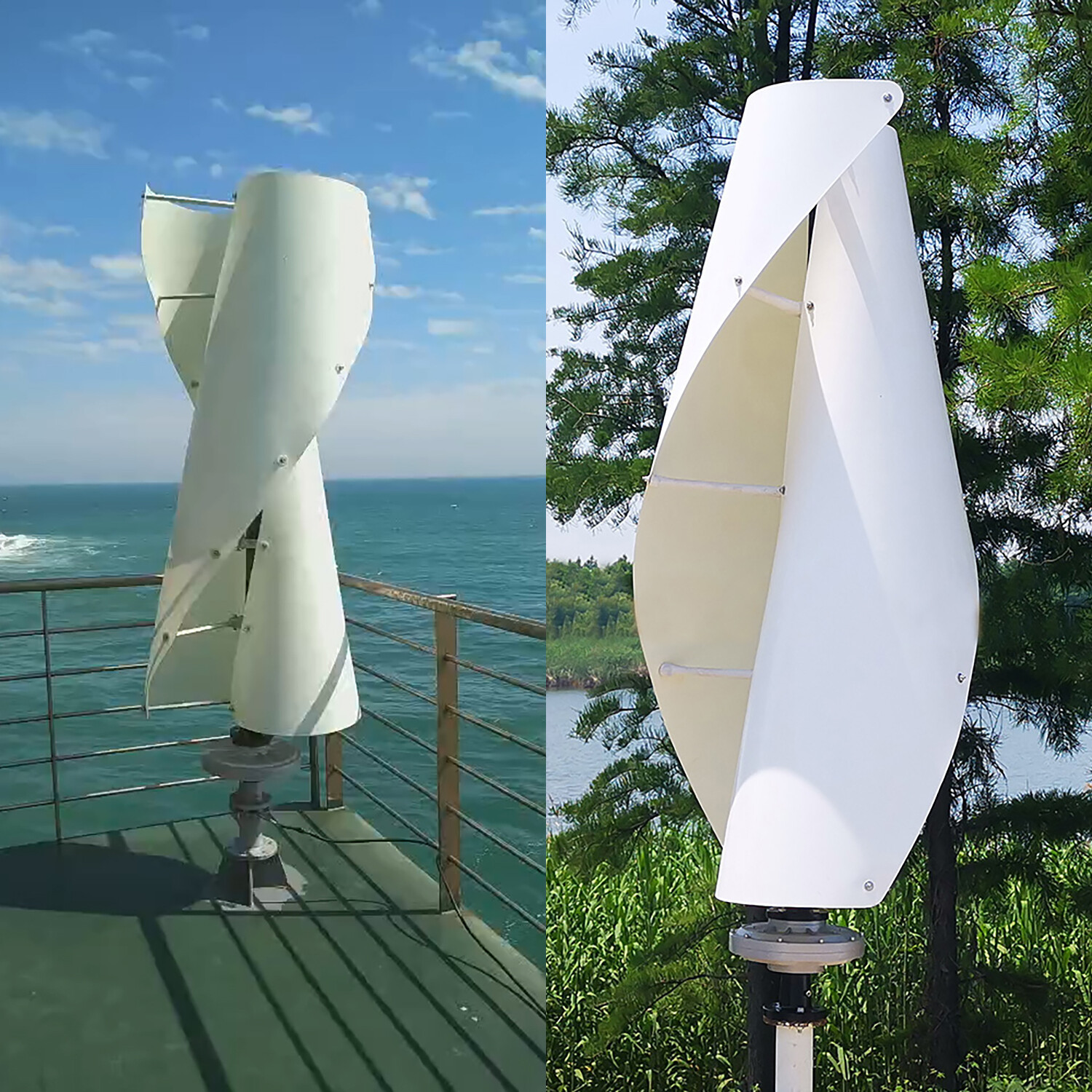 2KW Vertical Axis Wind Turbines 48V 96V 120V 220V Windmill Wind Generator Kit
