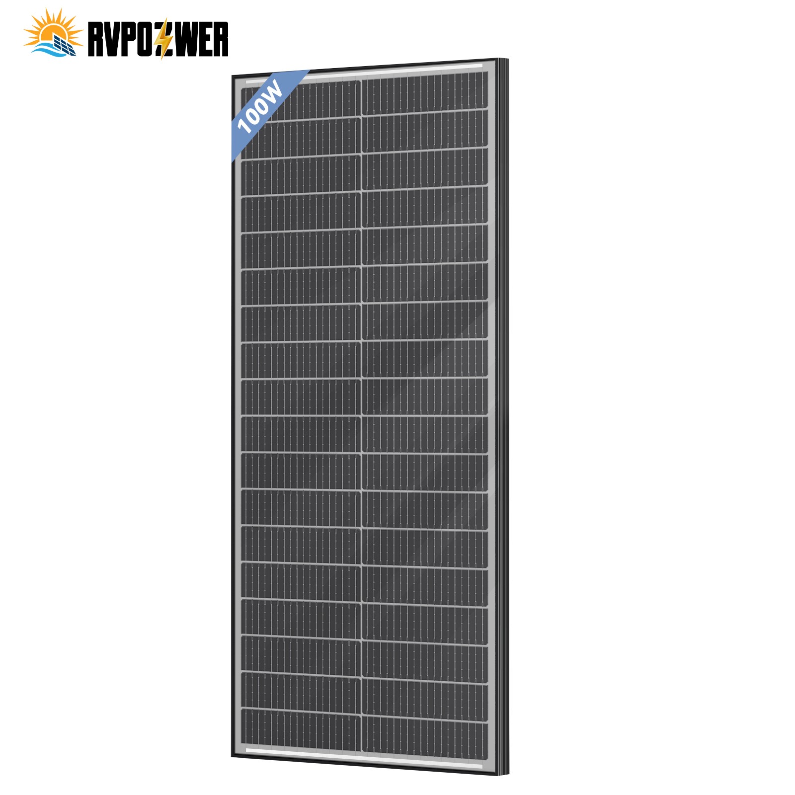 RVPOZWER 100W 200W 300W 400W 500W 1000W Bifacial Solar Panel 12V Mono Home Power