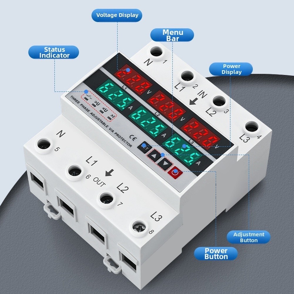 100A Voltage Monitoring Protector for Overvoltage Undervoltage Protection