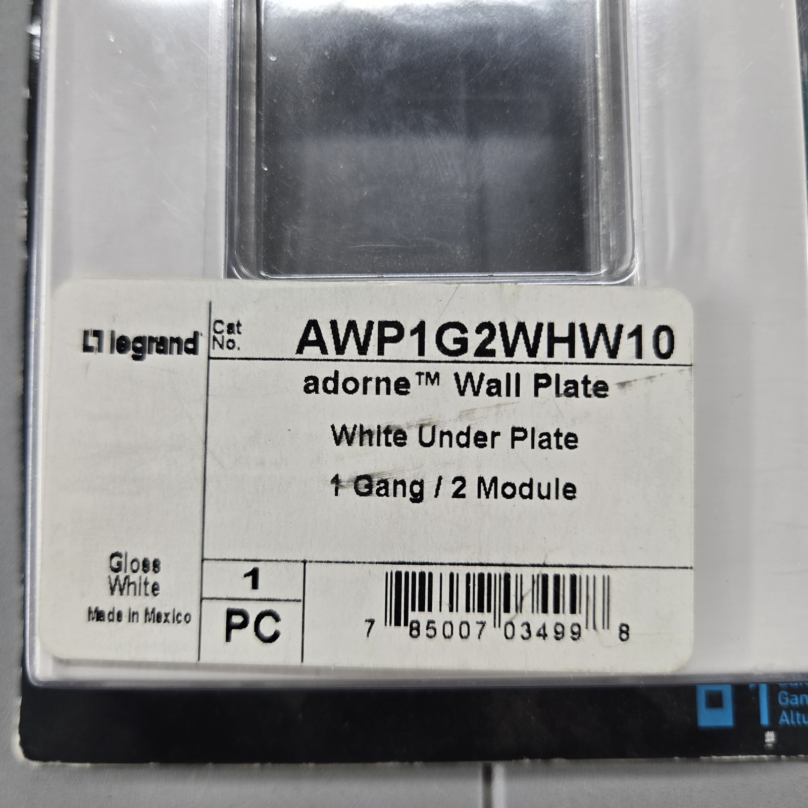 Legrand Adorne 15A 1 or 3-Way Paddle Switch ASPD1532W4 w/ Wall Plate