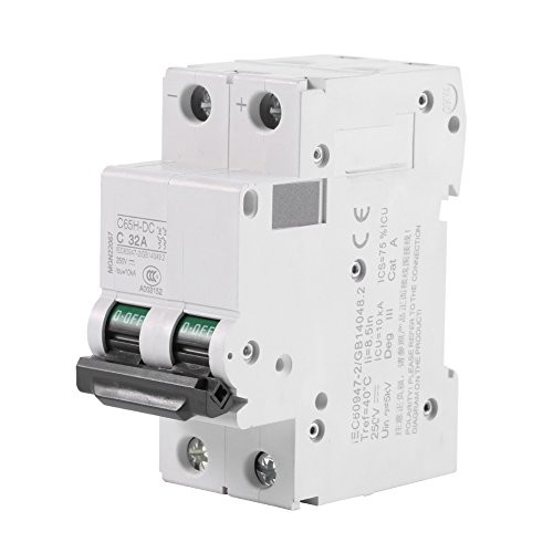 32A Low-Voltage Miniature Air Circuit Breaker, 250V DC 2P DIN Rail Mount