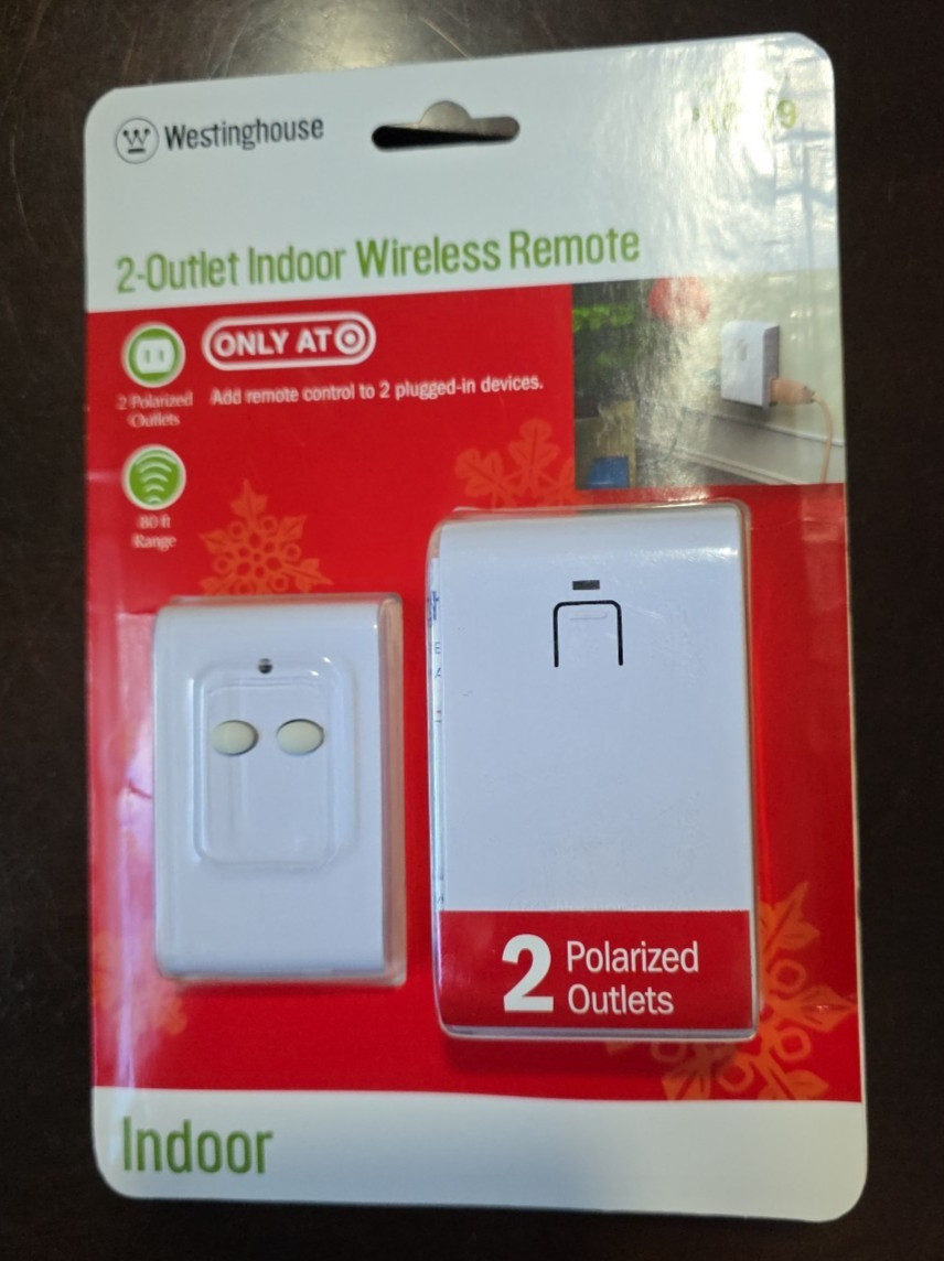 Westinghouse 2 Outlet Indoor Wireless Remote Control Plug