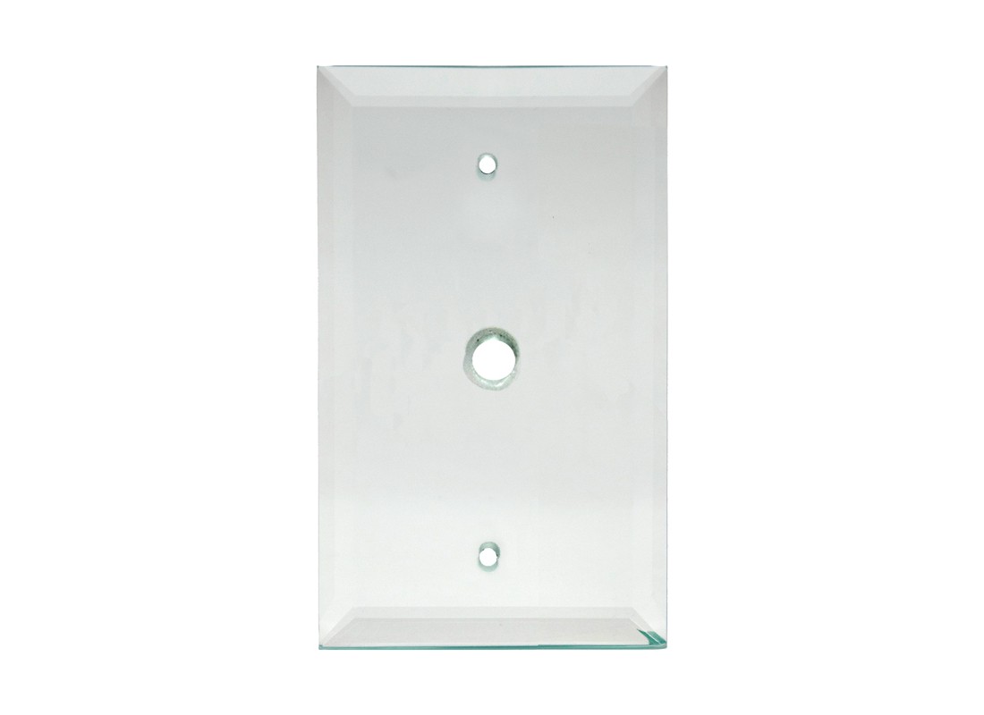 FHC MP4C 3-1/2″ x 5-1/4″ Tv Cable Clear Glass Mirror Plate