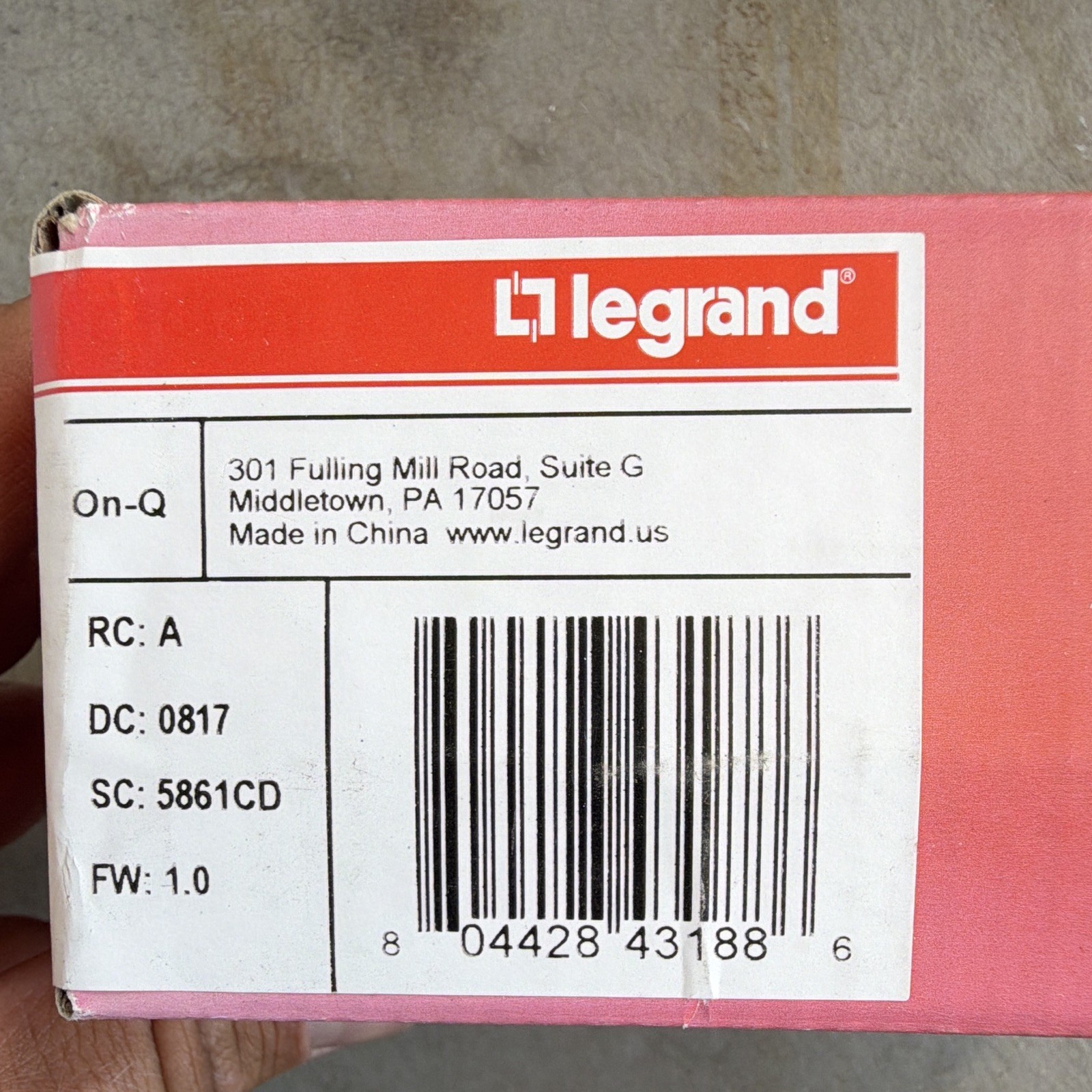 Legrand radiant IC7001-WH Selective Call Room Unit w/ LCD Display, White