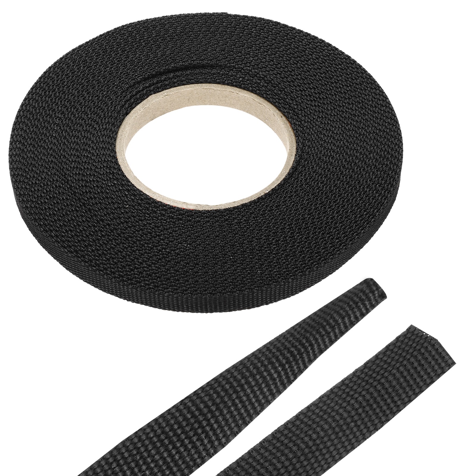 Braided Cable Sleeves Heat Shrinkable Fabric Sleeving 1/4″ 40ft Black