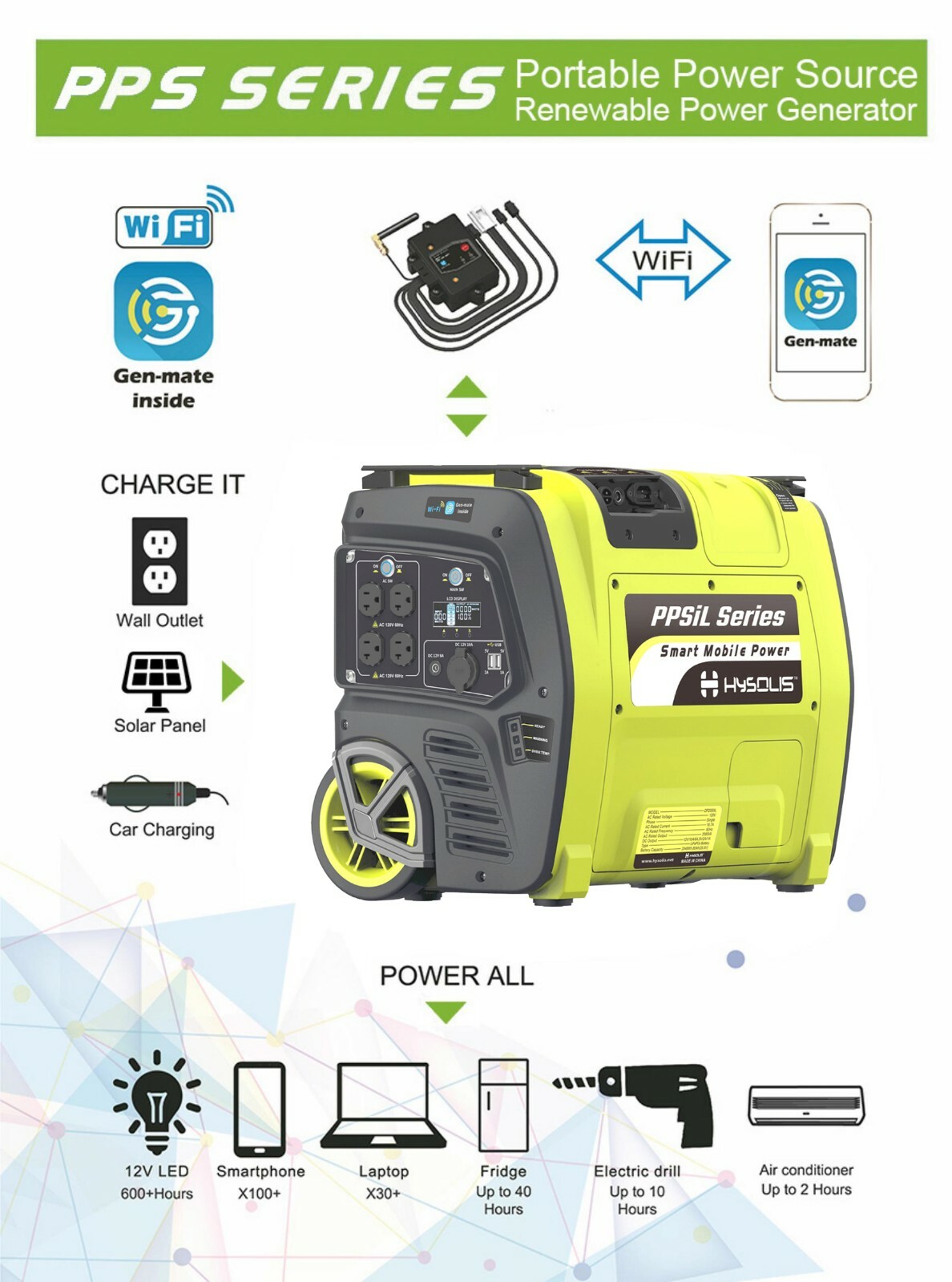 Portable Solar Generator 2KW Lithium Battery off grid mobile power station