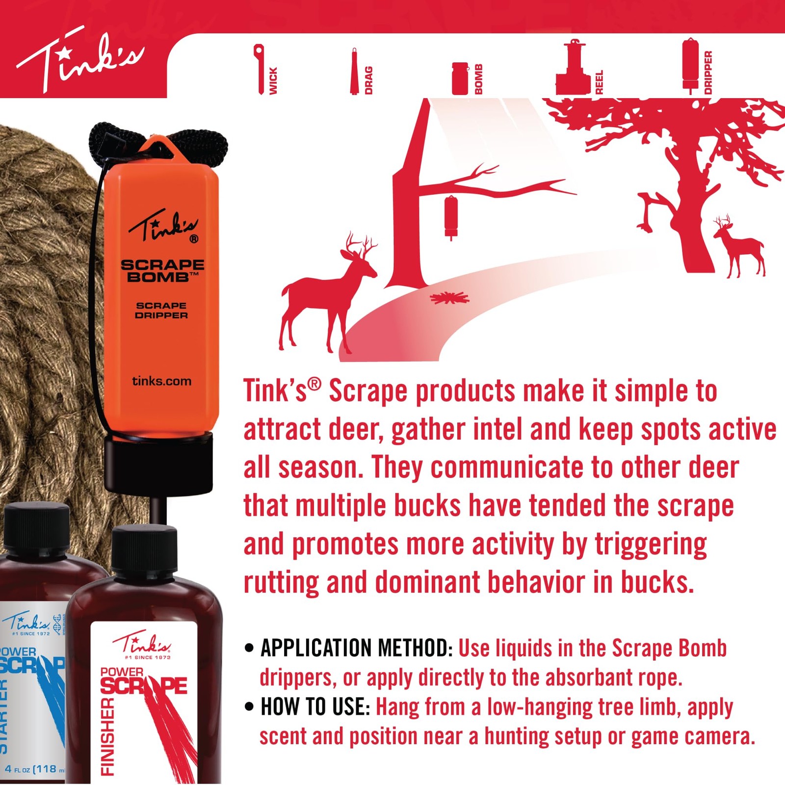 Power Scrape Starter|4 fl oz Bottle|Hunting Accessories, Mock Scrape Starter …