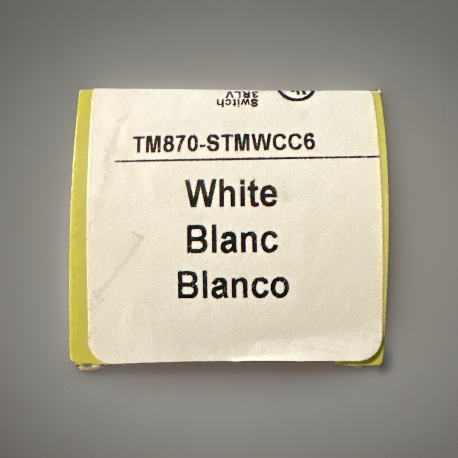 Legrand TM870STMWCC6 Pass & Seymour 15A White Single-Pole/Single-Throw Decorator