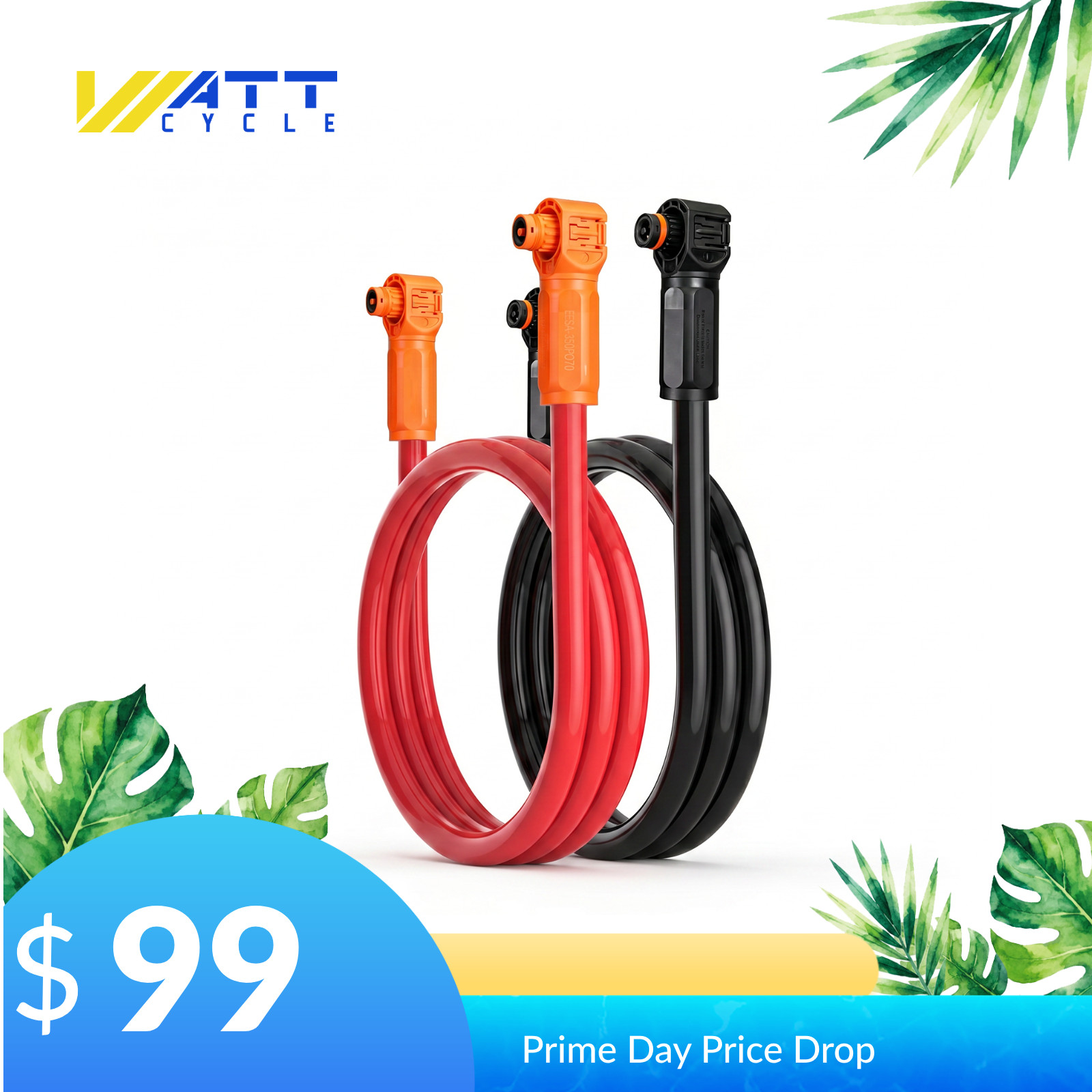 WattCycle Dual-Head Quick-Connect Parallel Cable 48V 314Ah Wall-Mount Battery