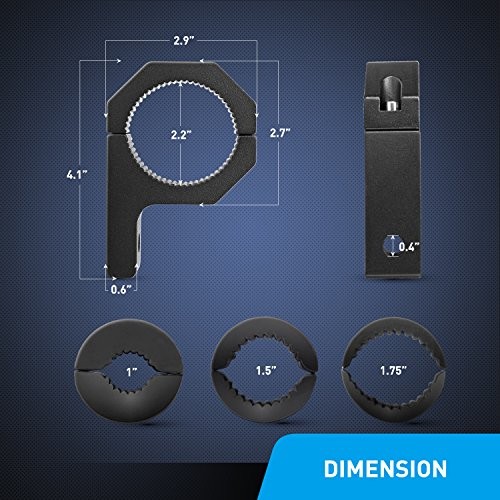 90020B 2 Pack Mounting Bracket Kit LED Off Road Light For 1″/1.5″/1.75″/2″Bar