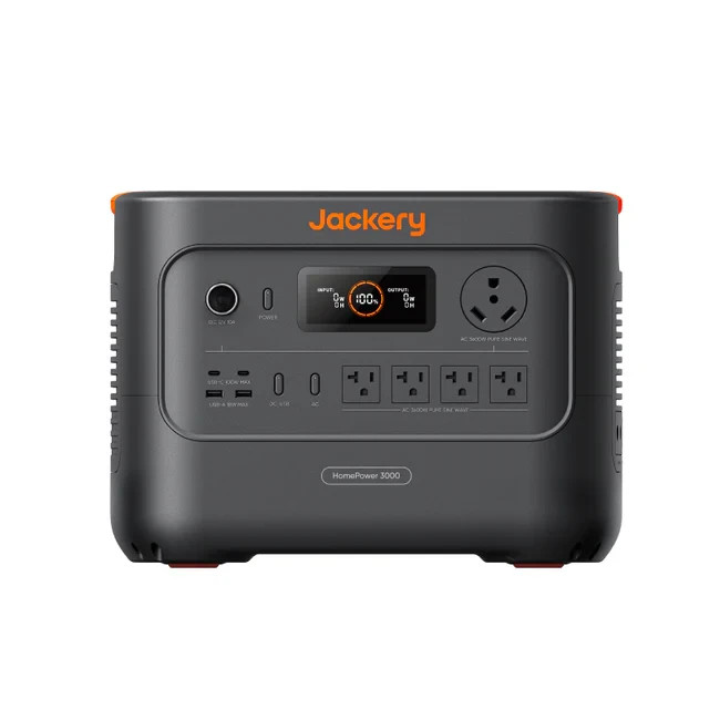 Jackery Explorer 3000 v2 Black Portable Power Station with 200W Solar Panel Set