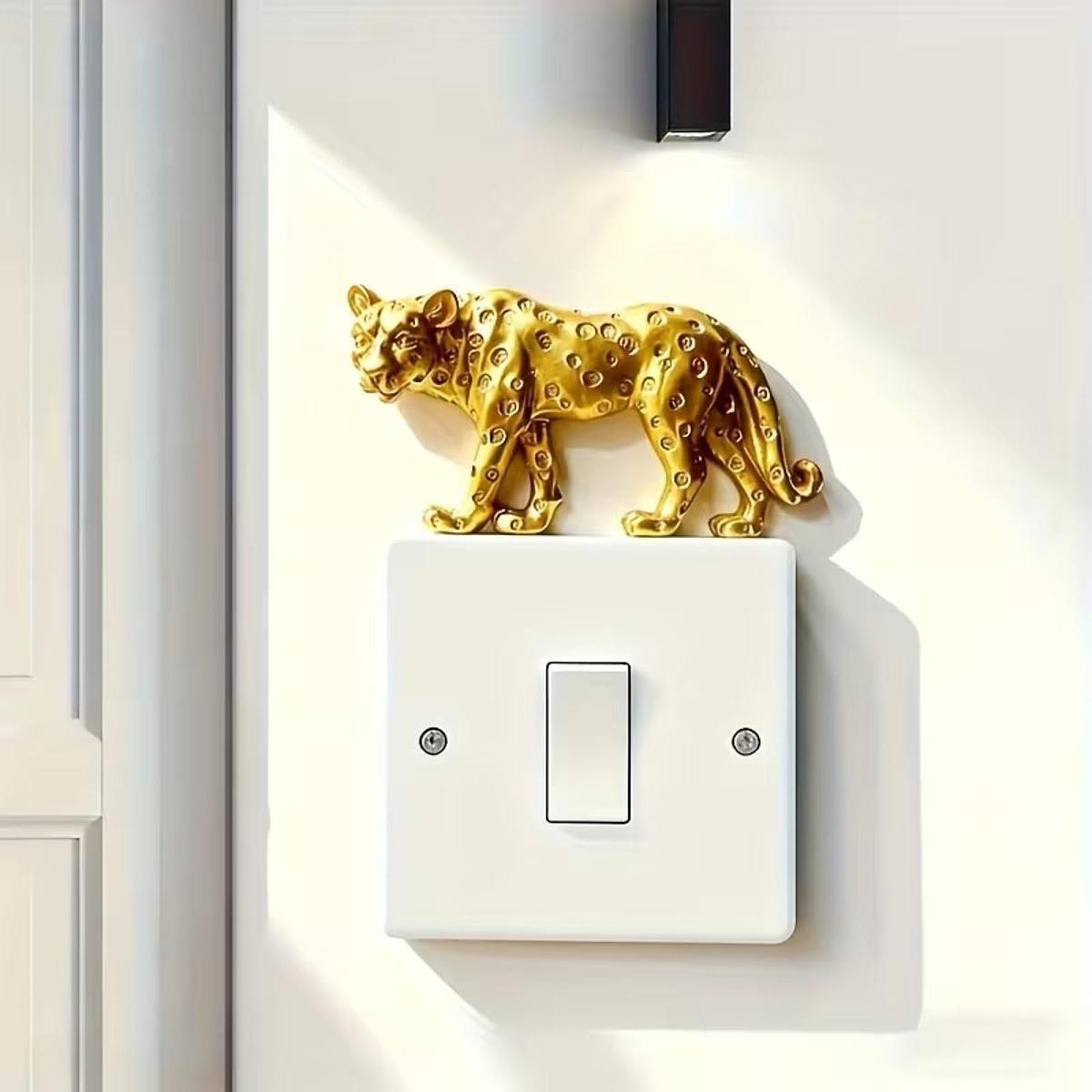 Wall Switch Decor Household Animal Ornament for Living Room Home Decoration
