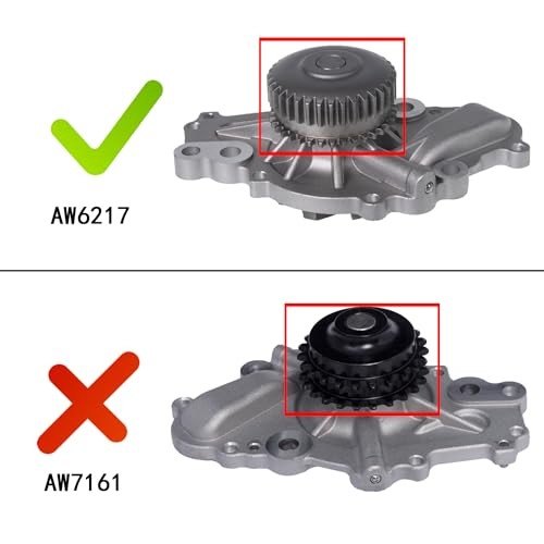 Professional Water Pump Kit w/Gasket AW6217 (For V6 2.7L) Compatible With