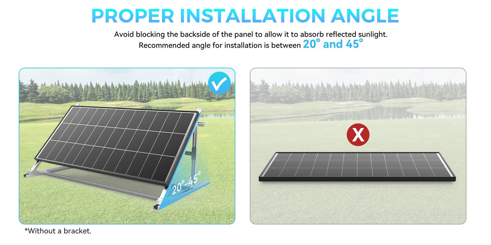 200W Bifacial Solar Panel 12V Solar Battery Home PV Off-Grid Boat Solar Power RV