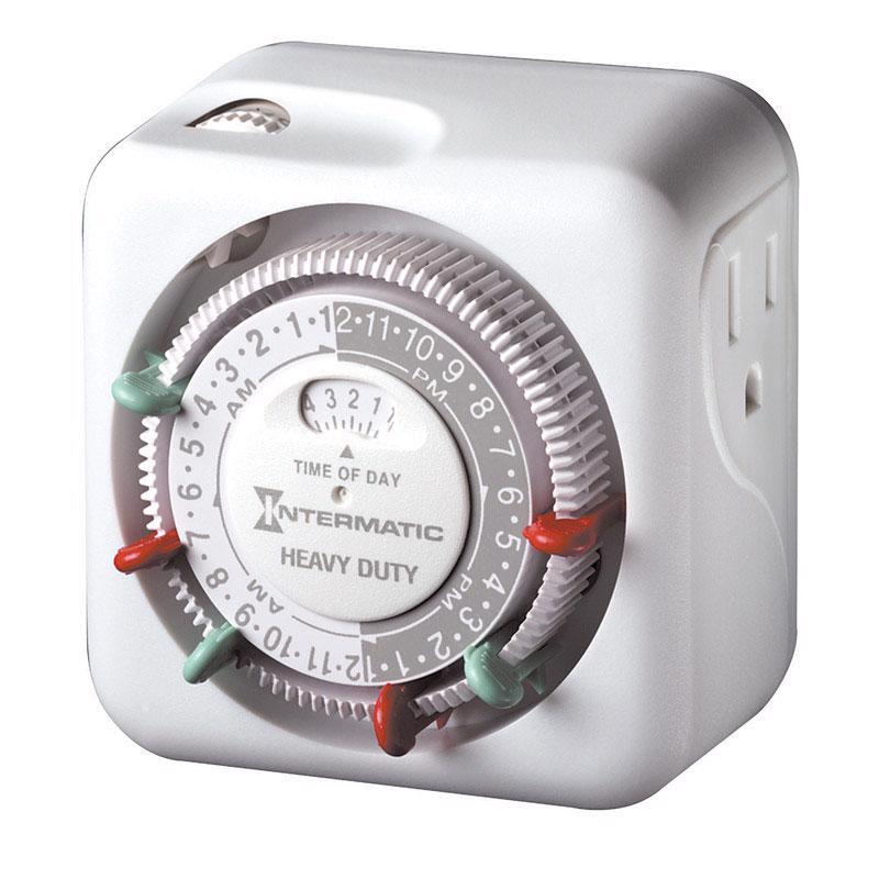 Intermatic TN311K 15A Heavy Duty 24-hour Plug-In Lamp and Appliance Timer
