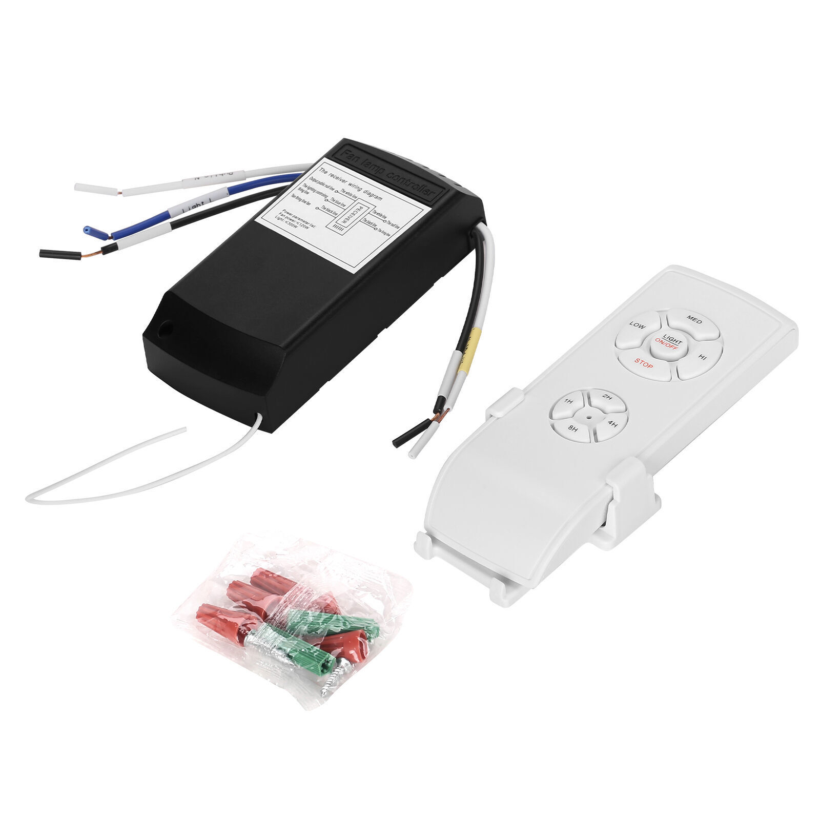 15M Universal Ceiling Fan Lamp Light Remote Control Receiver Kit Timing Wireless