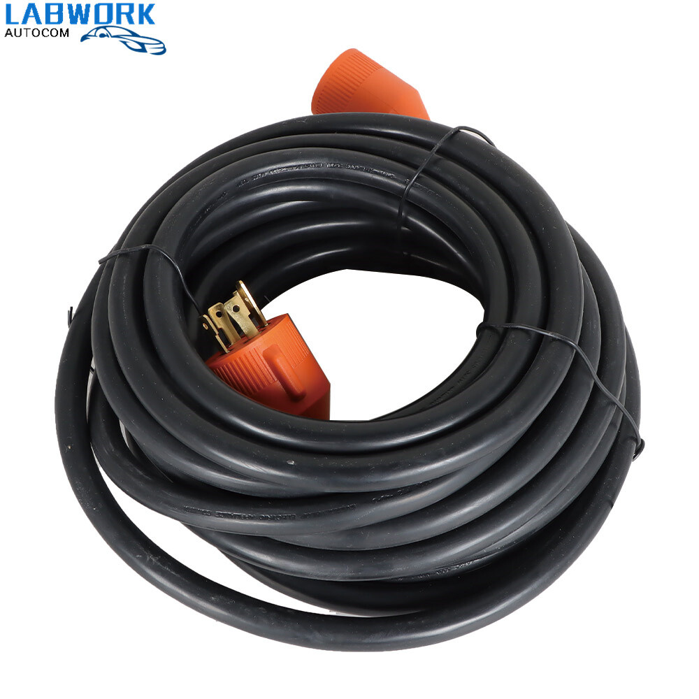 Generator Power Cord 30 AMP 4 Prong NEMA 14-30P To NEMA 14-30R 15/25/40/50/75Ft