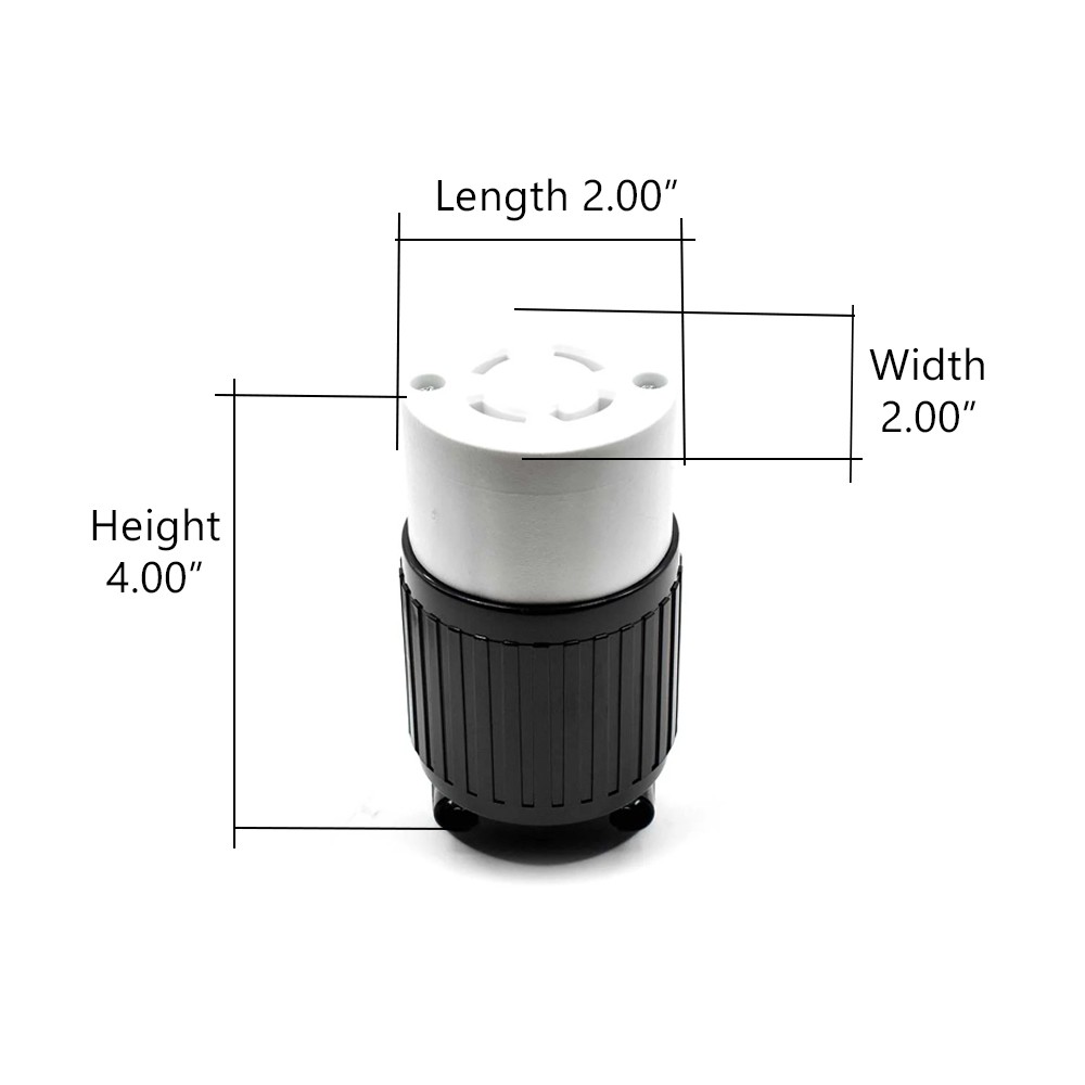 30 Amps, 125/250V, NEMA L14-30R Twist Lock 4-Wire Electrical Receptacle YGA025F