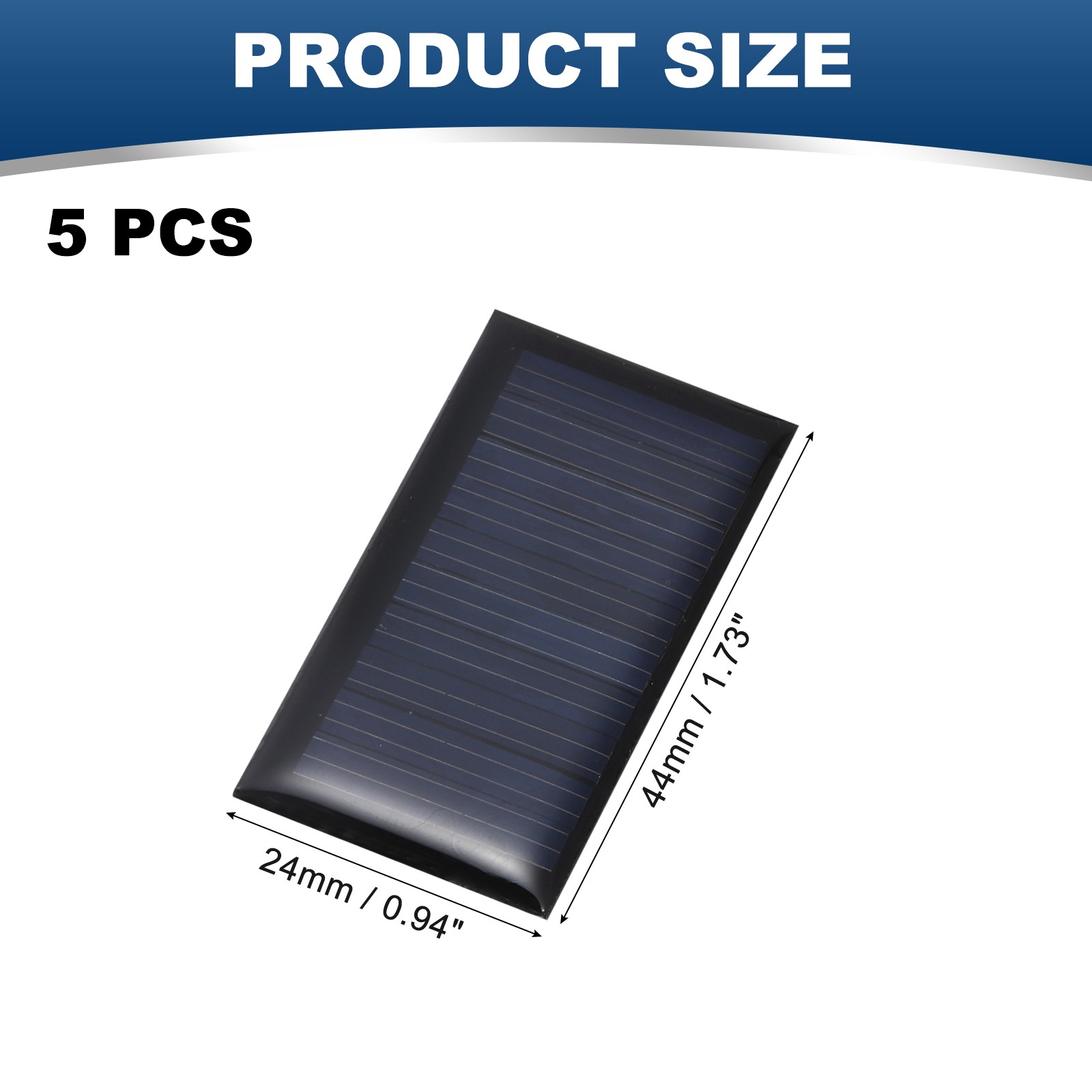 5Pcs 5V 0.15W 30mA Mini Solar Panels, Solar Photovoltaic Power Cells