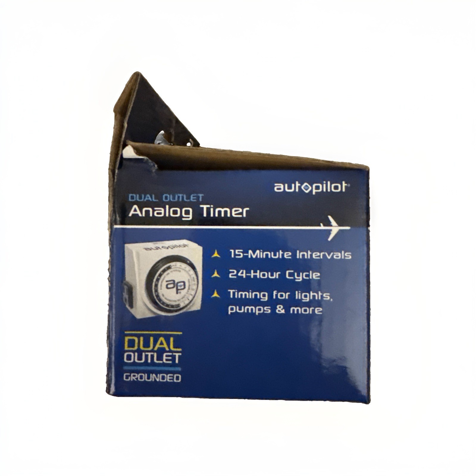 Autopilot Dual Outlet Analog Timer (1875 Watts At 15 Amps, 125 Volts) Brand New