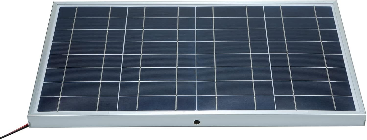 30W 12V Solar Battery Charger & Maintainer, Waterproof Trickle Charging Kit
