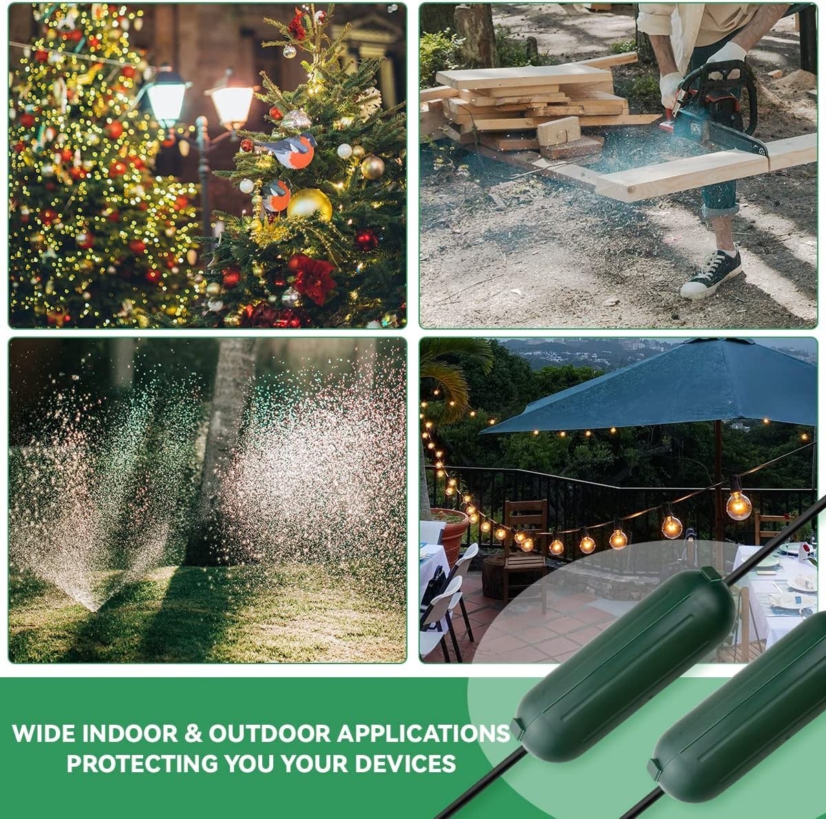 Outdoor Extension Cord Cover Waterproof Seal, Extension Cord Protector Connector