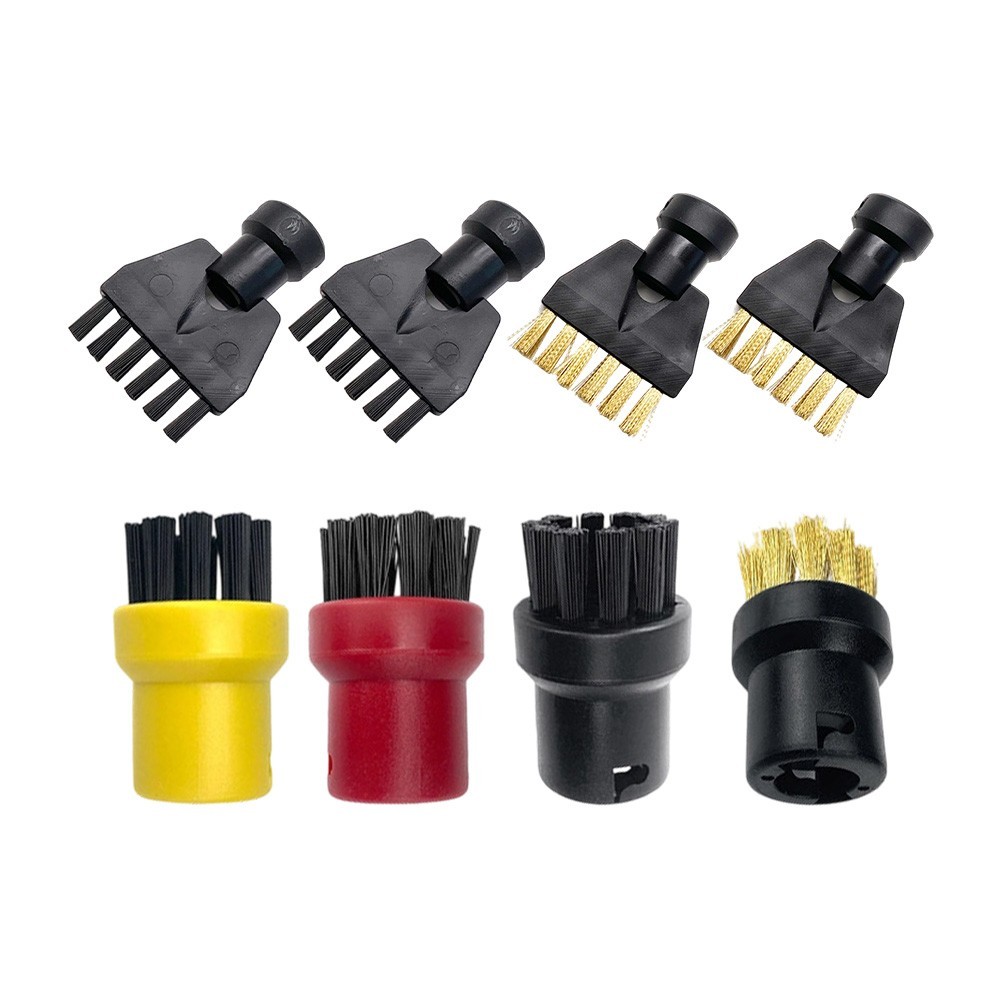Steam Cleaner Kit Nozzle Attachments ABS Adapters Abrasion-resistant Bristles