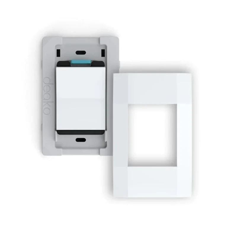 NEW Deako 1-Gang Backplate and Faceplate, Simple Rocker Switch, DS-BS1X-WHNL-UCQ