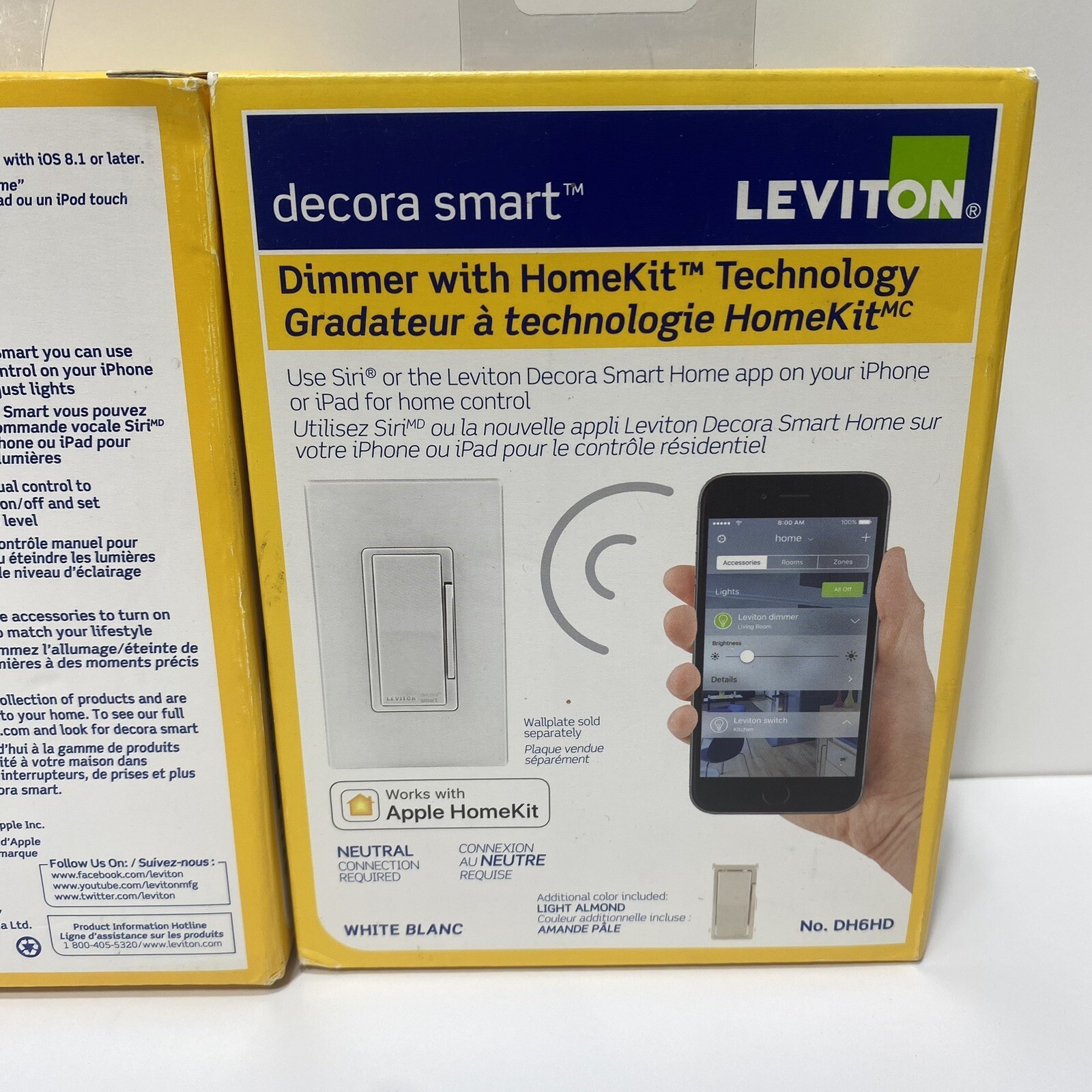2 Leviton Smart Dimmers HomeKit Compatible Apple Home Automation 2-Pack New