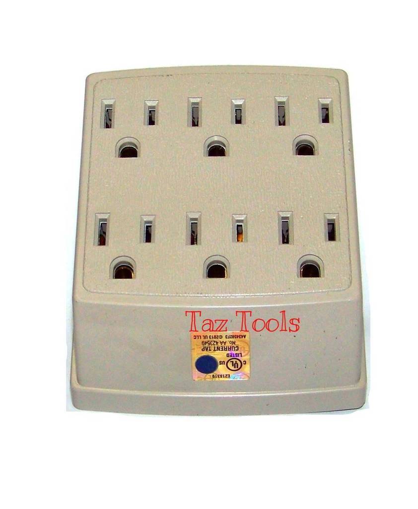 6 Outlet Wall Plug Adapter Adaptor Tap 125v 1875 Watts 15 Amps Wall Plug Connect