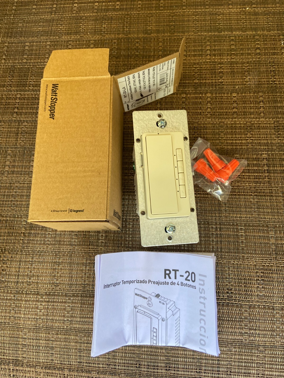 10 Wattstopper 4 Button Countdown Time Switch 2RT-20-LA 120VAC 277VAC 60Hz