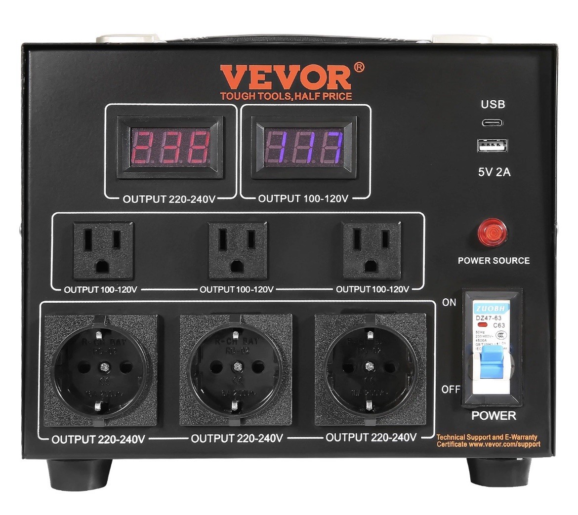 3000W Voltage Converter Transformer Step Up/Down 220V-110V /110V-220V CE
