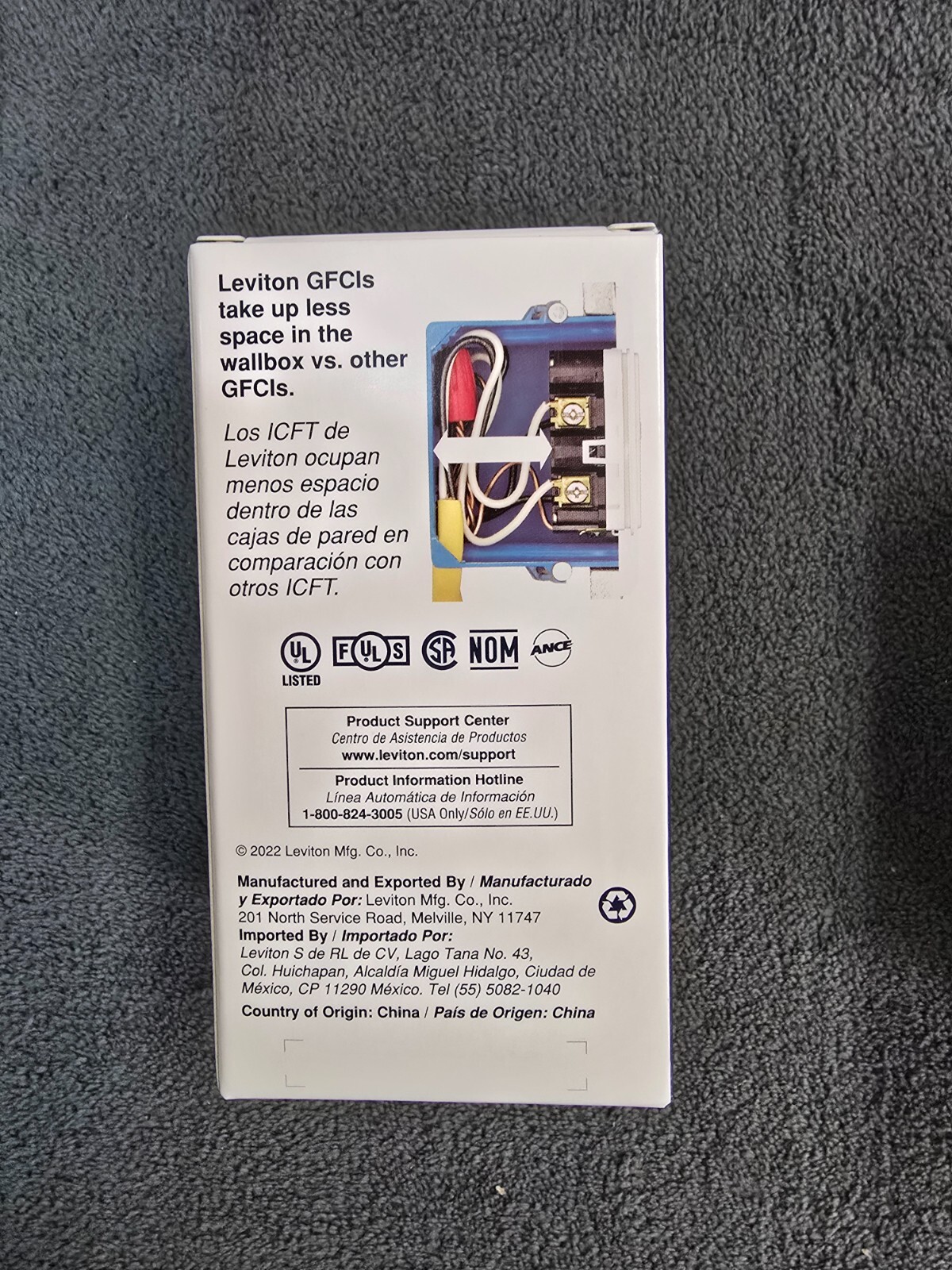 (5) Leviton Protection 15A-125V TR GFCI Outlets GFTR1-KW White
