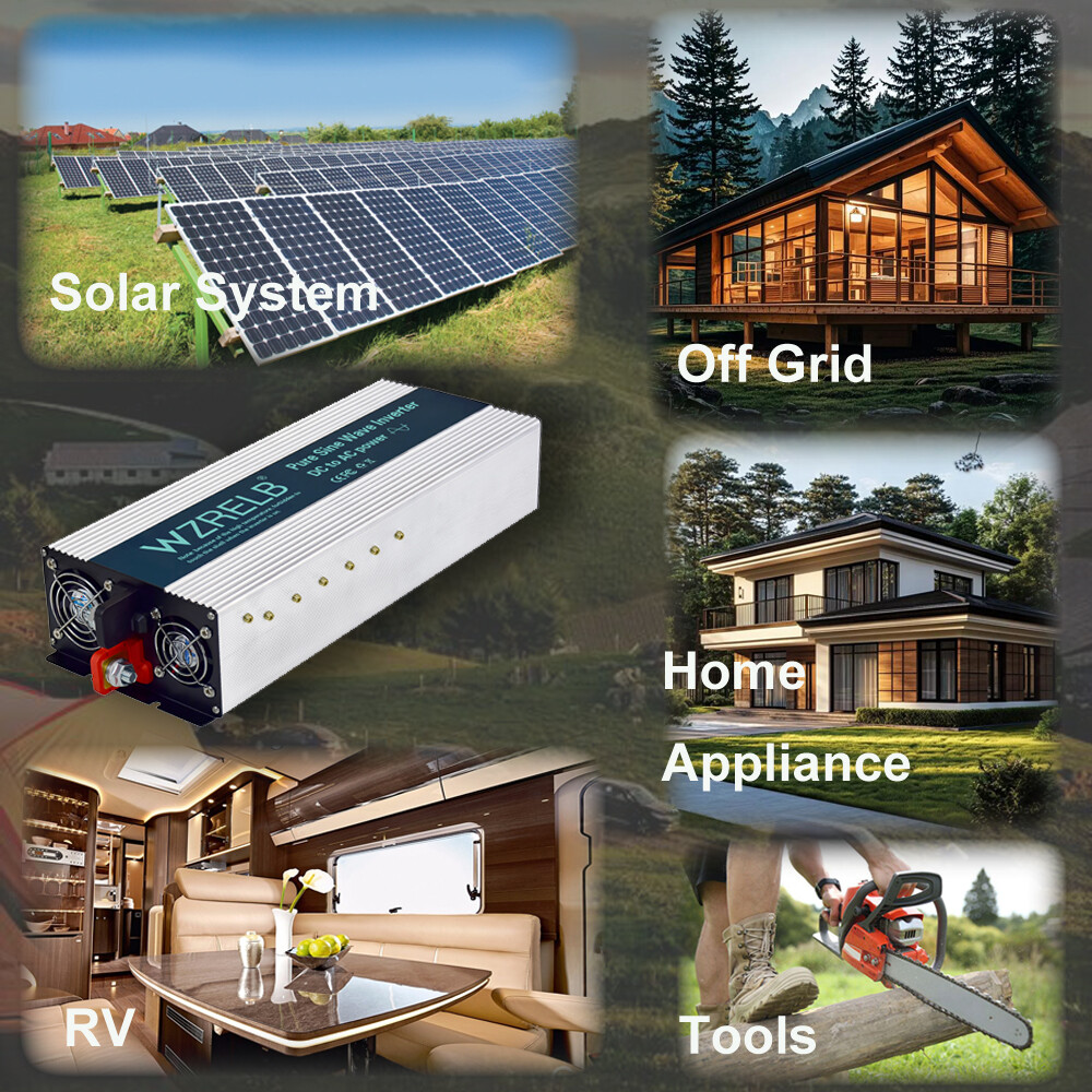 3500W 36V Pure Sine Wave Inverter Home Camp Motor Car Truck Solar Power System