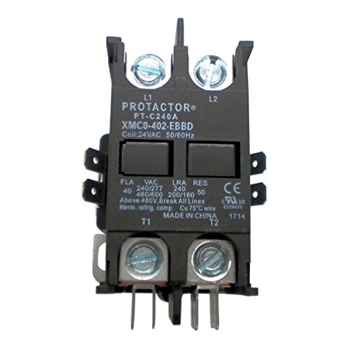 2 Pole 40 AMP Heavy Duty AC Contactor Replaces Virtually All Residential 2