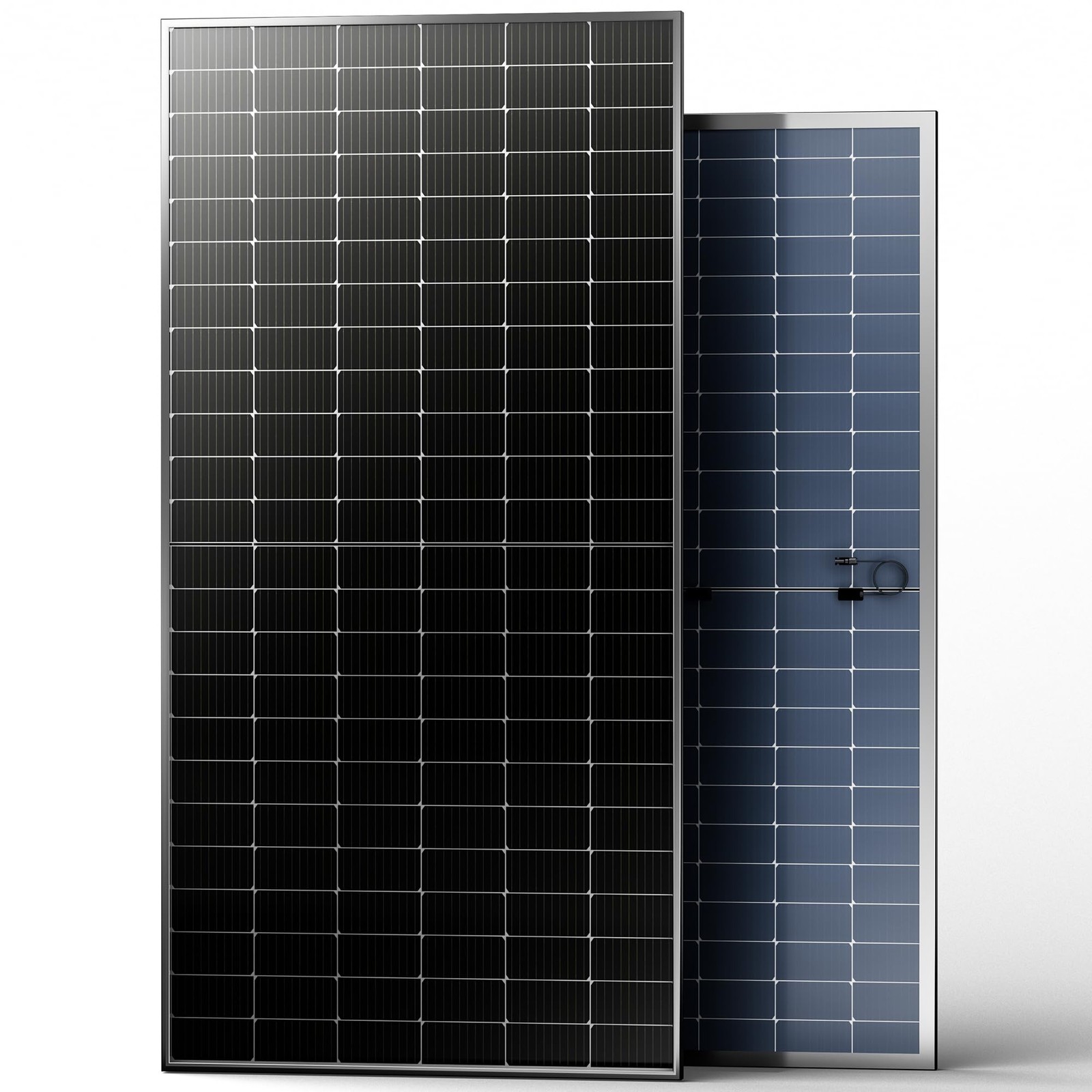 JJN 550 Watt Bifacial Solar Panels 2PCS,12/24/48 Volt 1100 Watt Solar Panel,M…