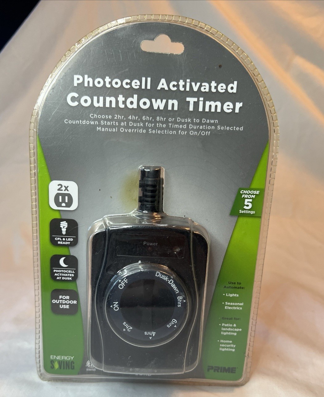#N32- PRIME Outdoor Timer 15amp Dusk To Dawn 125 Volts AC, 60 HZ