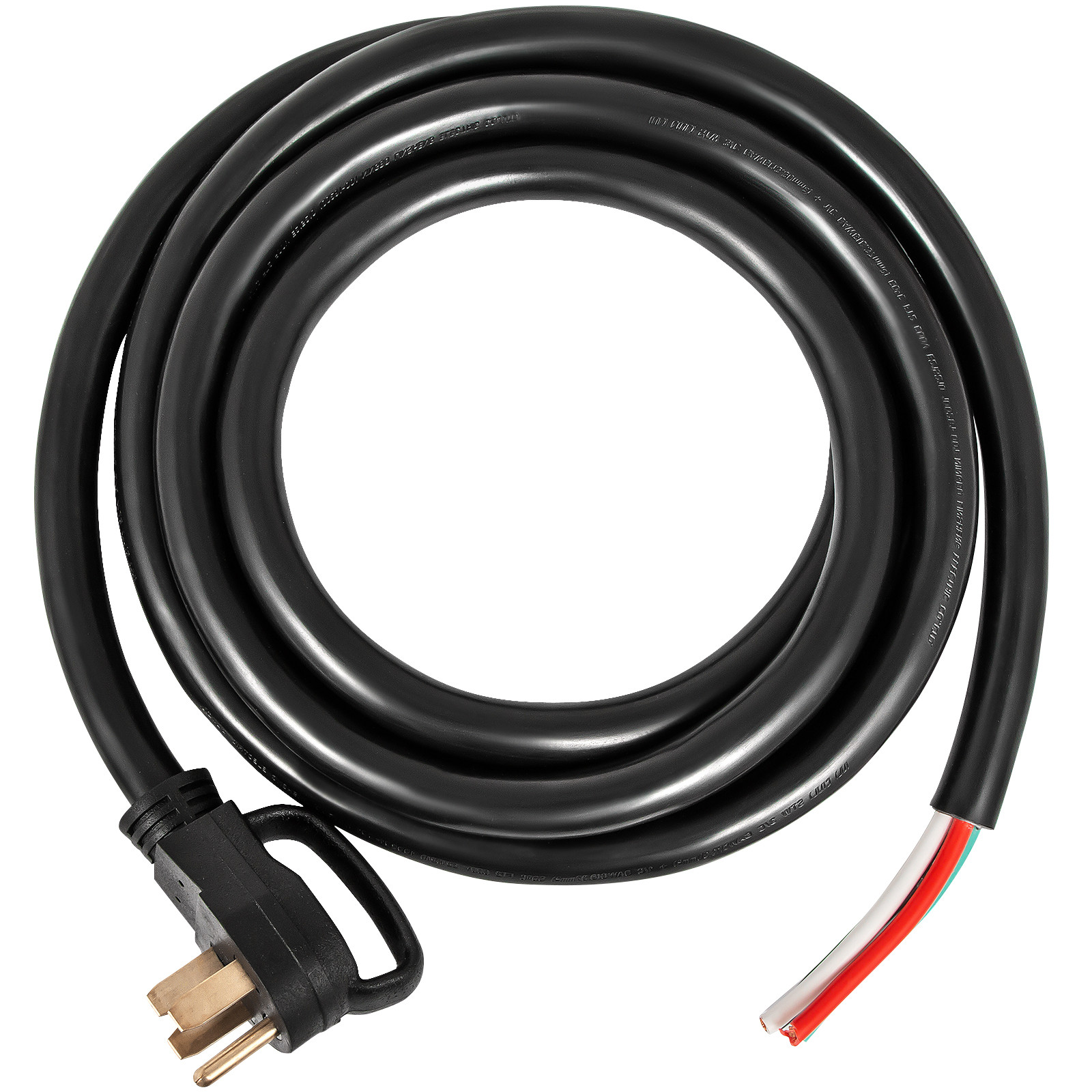 VEVOR 50A 50ft RV/Generator Extension Cord N14-50 to Bare Wire STW 6/3+8/1 Cable