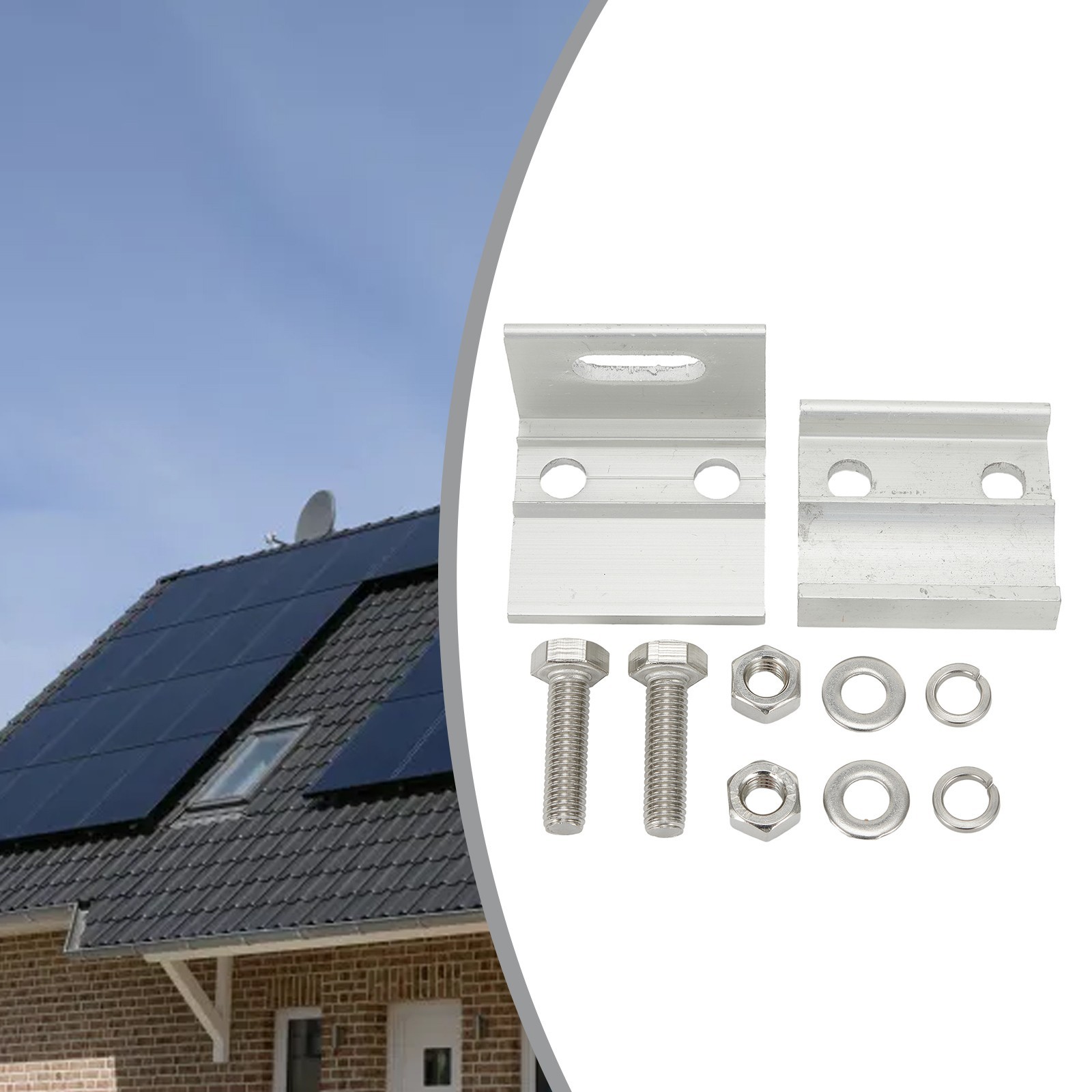 Solar Module Metal Roof Structure with Aluminum Alloy Roof Clamps and Splices