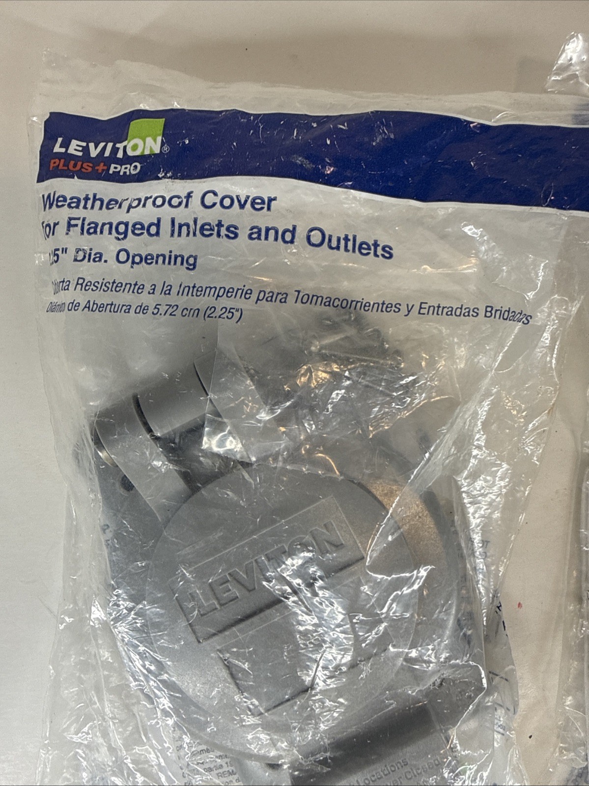 Lot of 2 Leviton Plus Pro Weatherproof Covers Flanged Inlets Outlets New Sealed
