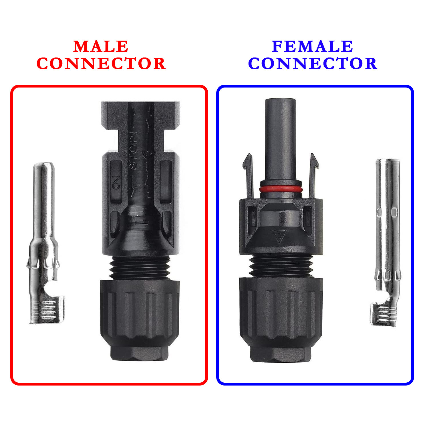 100Pair Solar Cable Connectors 4mm-6mm 30Amp Waterproof Solar Panel Wire Joiners