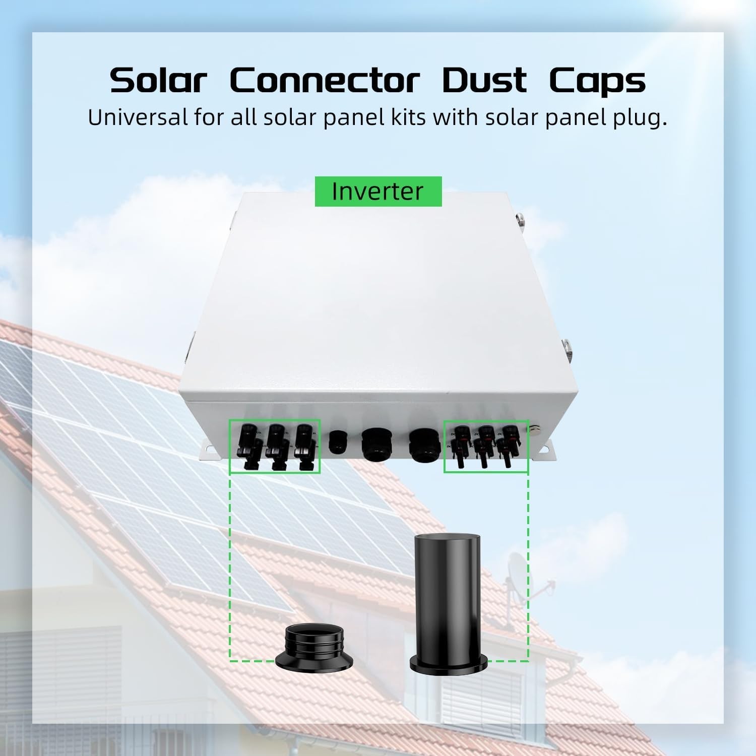 100 Pairs Solar Connector Caps Ip68 Weather Resistant Dust Male And Female Cap F
