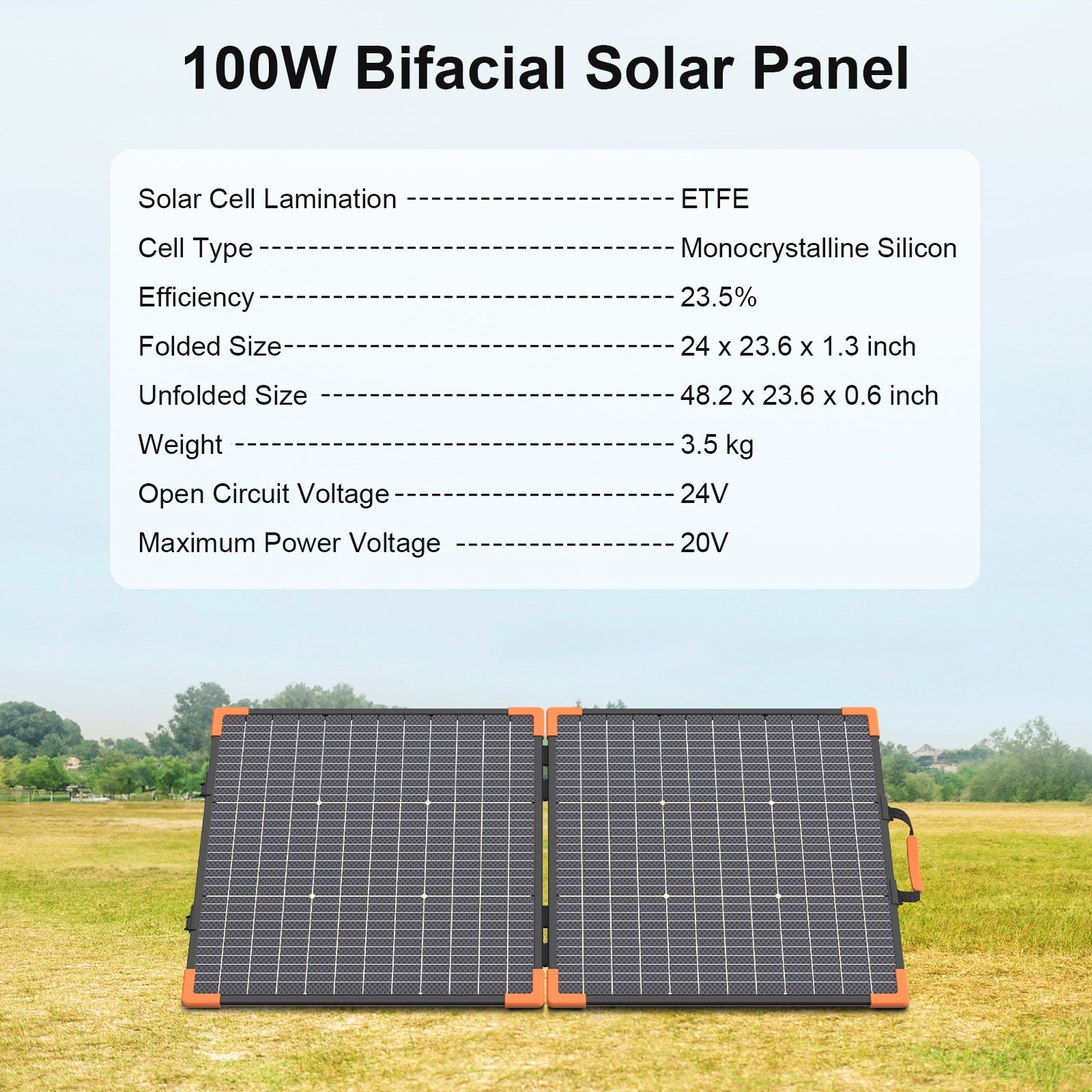 2x 100W Solar Panel for Jackery Explorer 1000 v2 2000 V2 Portable Power Stations