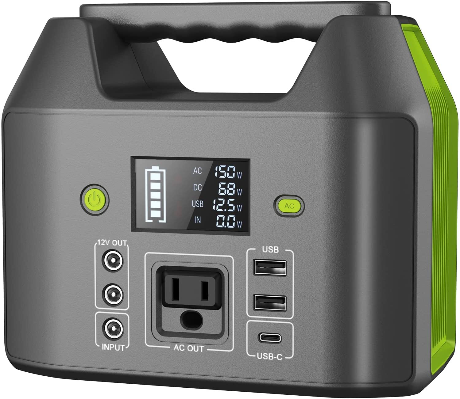 Open Box Portable Power Station 150W 155Wh, EnginStar Power Bank with 110V