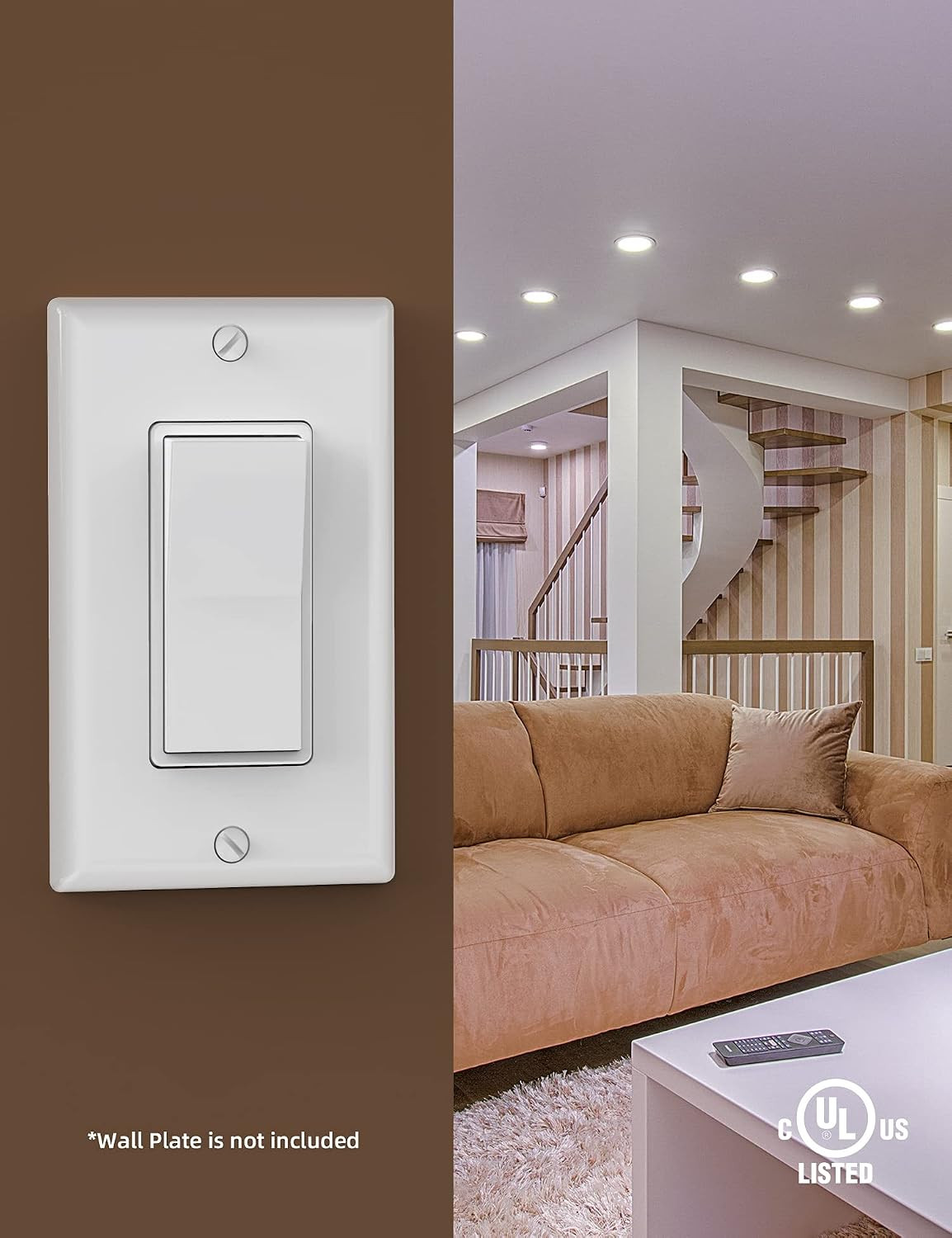 AIDA 20 Pack 𝟮𝟬 𝗔𝗺𝗽𝘀 Outlets Duplex + 20 Pack Decorative Switch