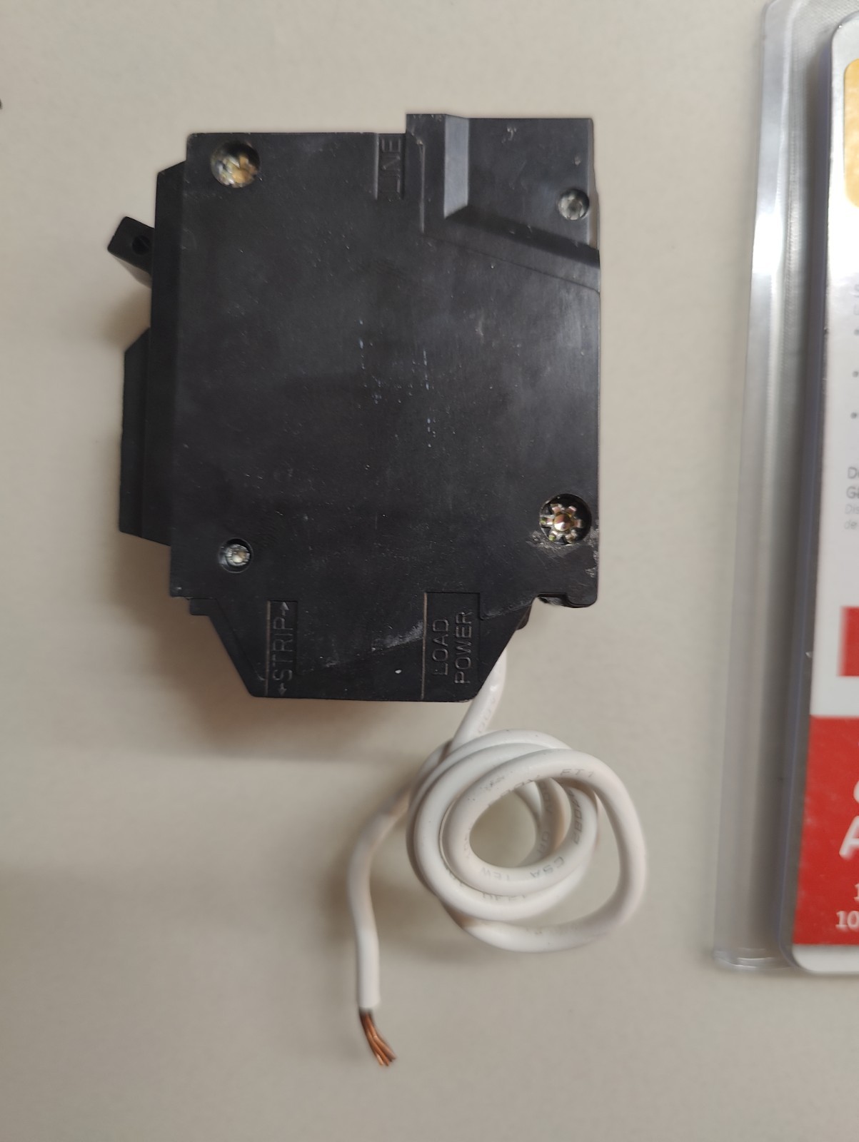 GE THQL1120GFTP Single Pole 20A GFCI Ground Fault Circuit Breaker