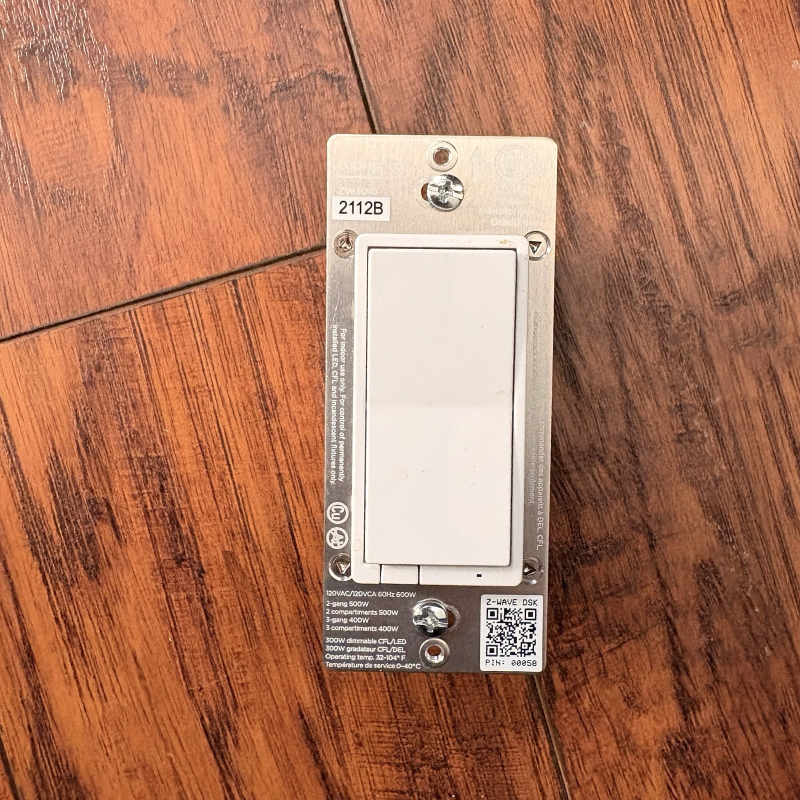 Enbrighten In-Wall Z-Wave Plus Smart Dimmer Switch Paddle ZW3010 App Control
