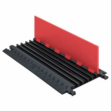 Checkers Gd5x75-St-O/B Cable Ramp, 1-1/4 In H, 36 In L, 16-7/8 In W, 5 Channel,