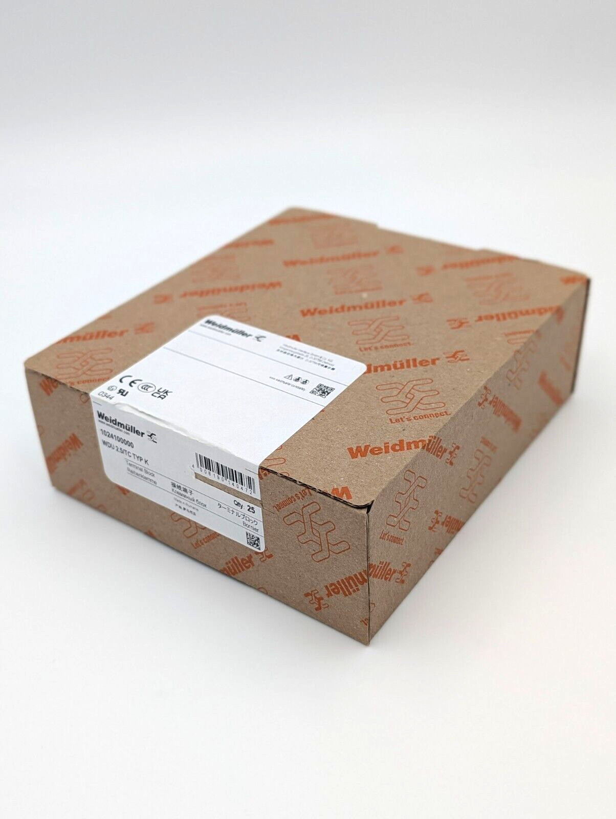 1024100000 WEIDMULLER WDU 2.5/TC TYP K Thermocouple Terminal Pack of 25 IN STOCK