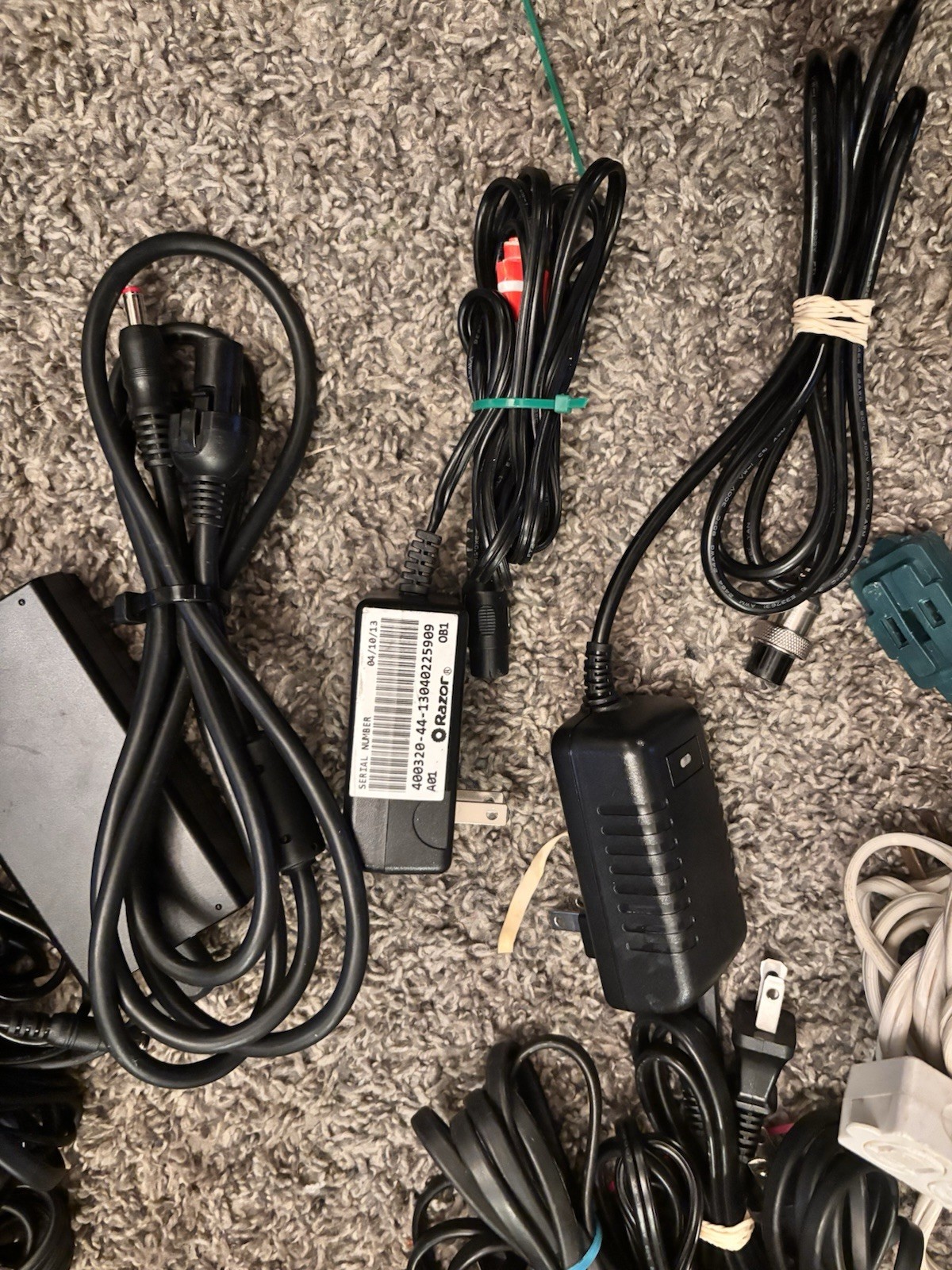Laptop power Adapters AC Power Cords HDMI RCA Ethernet Cables Coaxial Cables LOT
